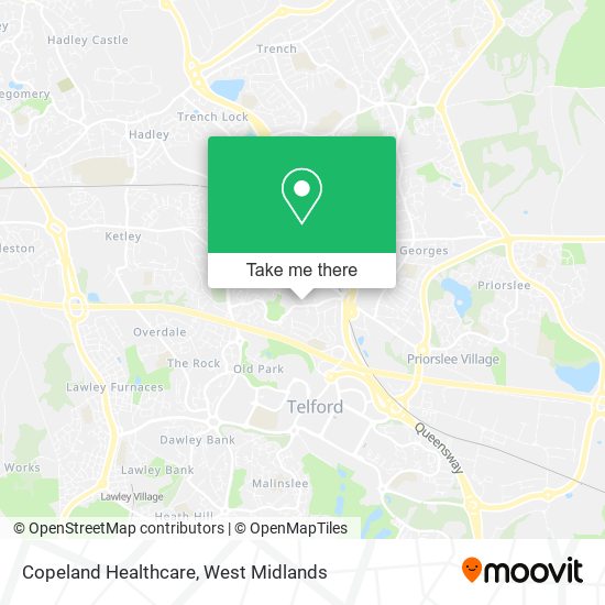 Copeland Healthcare map
