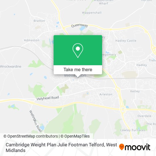 Cambridge Weight Plan Julie Footman Telford map
