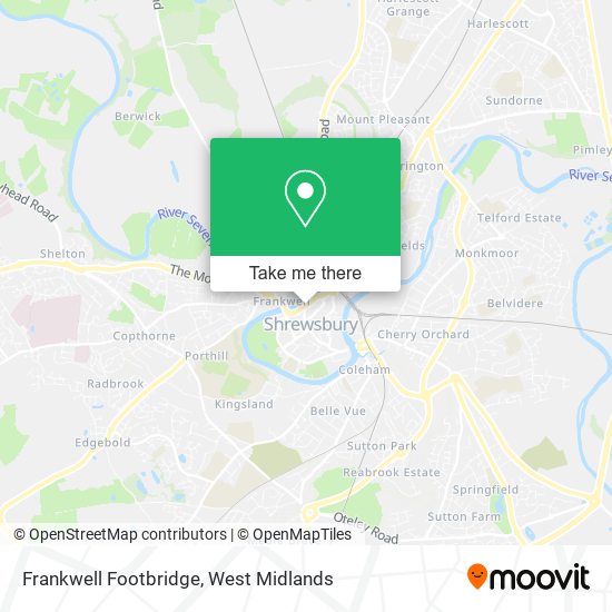 Frankwell Footbridge map