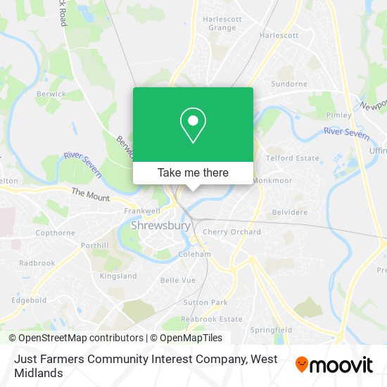 Just Farmers Community Interest Company map