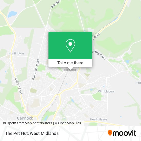 The Pet Hut map