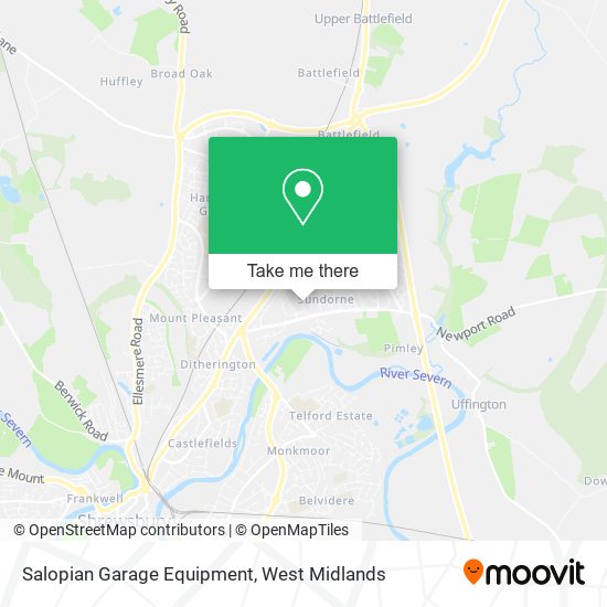 Salopian Garage Equipment map