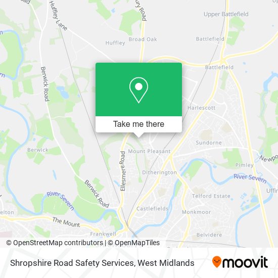 Shropshire Road Safety Services map