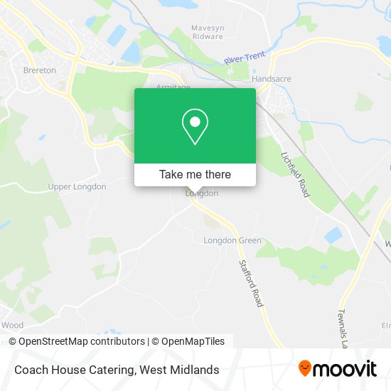 Coach House Catering map