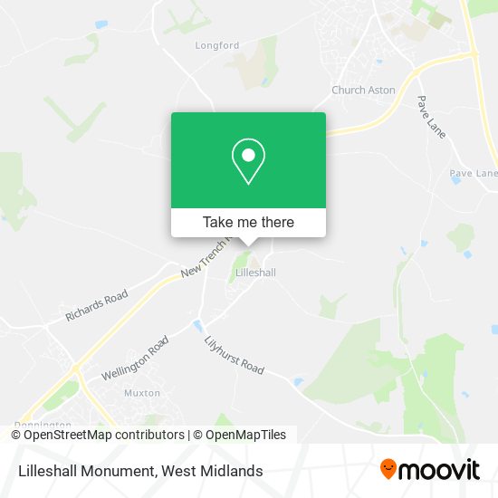 Lilleshall Monument map