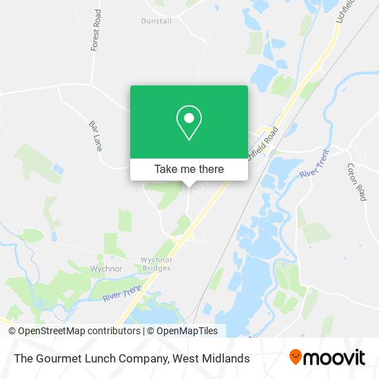 The Gourmet Lunch Company map