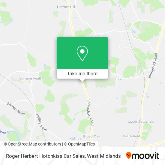Roger Herbert Hotchkiss Car Sales map