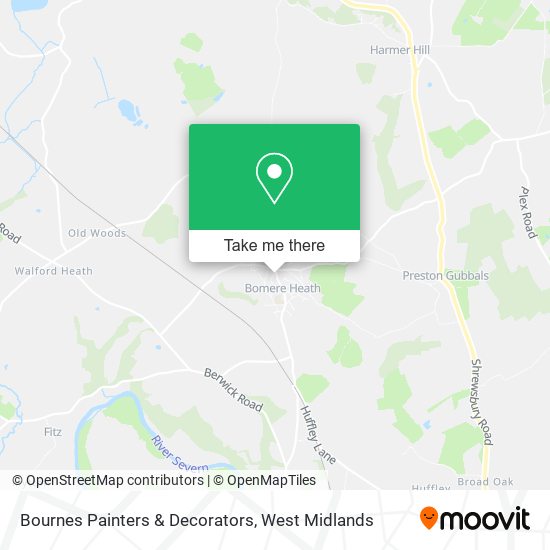 Bournes Painters & Decorators map