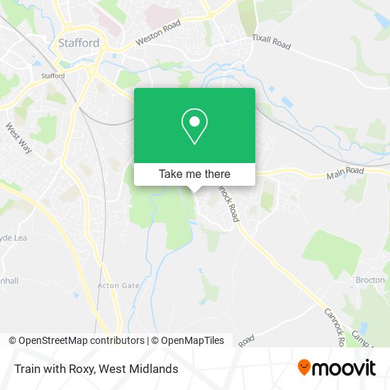 Train with Roxy map