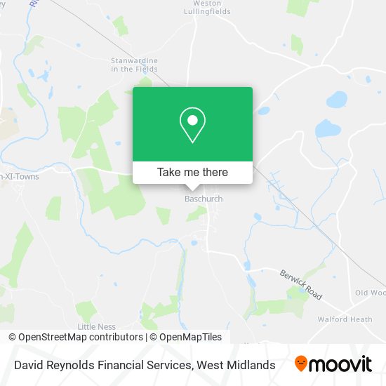 David Reynolds Financial Services map