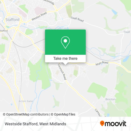 Westside Stafford map