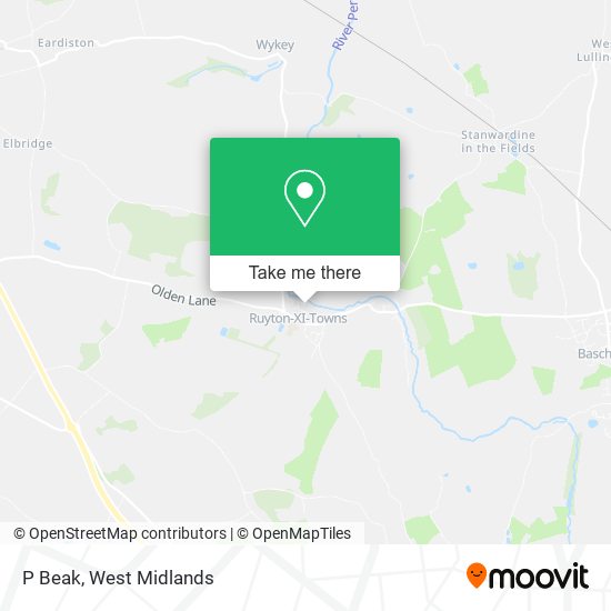 P Beak map