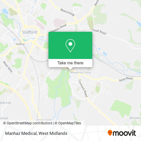Manhaz Medical map