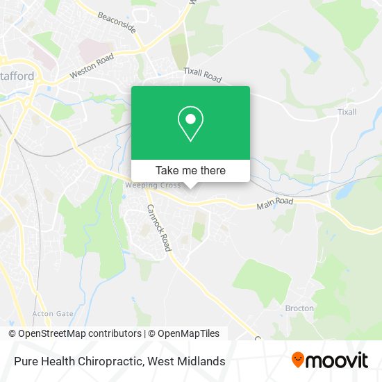 Pure Health Chiropractic map