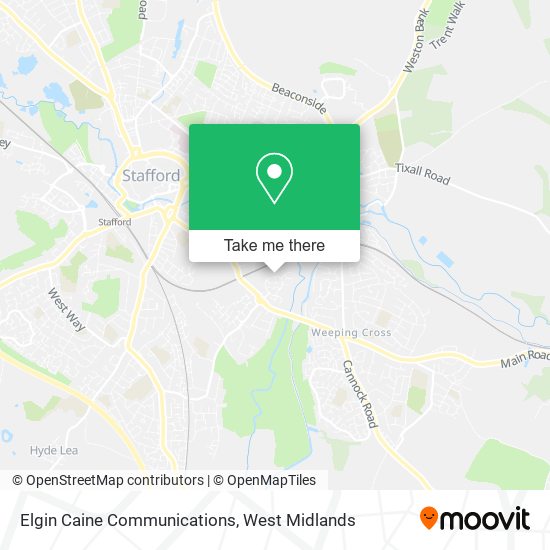 Elgin Caine Communications map