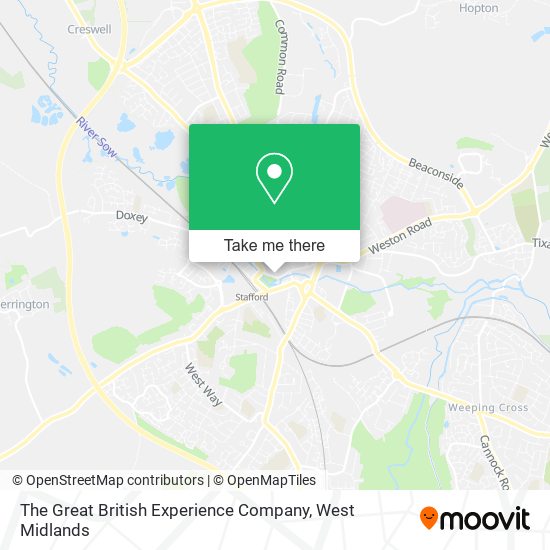 The Great British Experience Company map