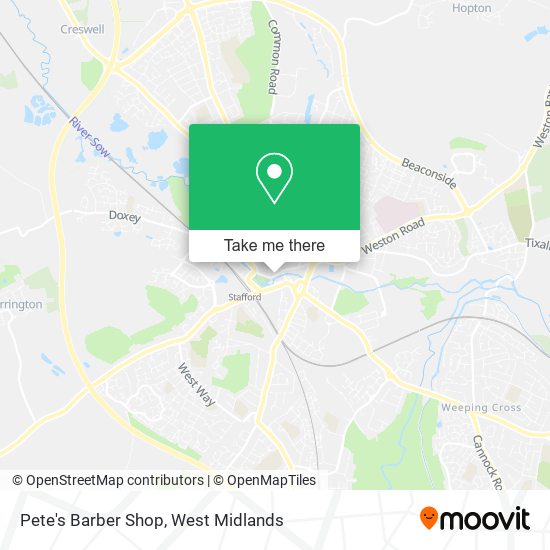Pete's Barber Shop map