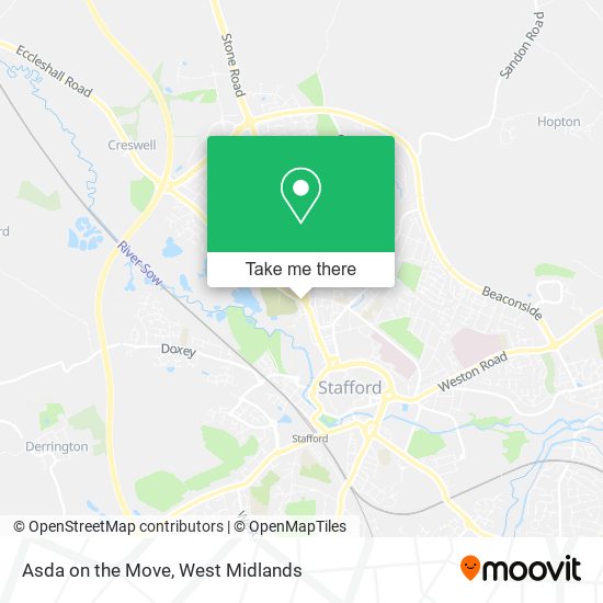 Asda on the Move map