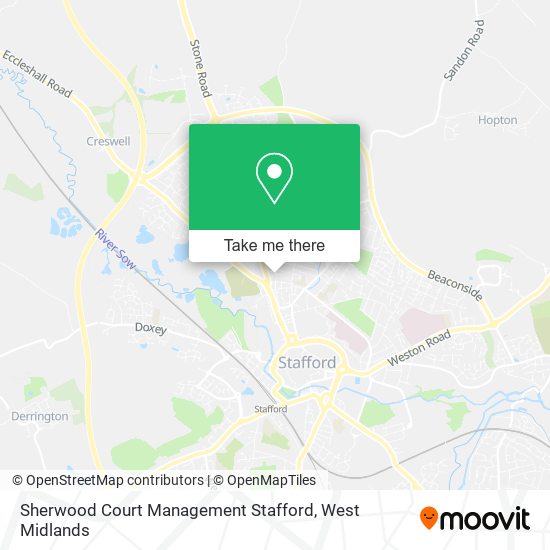 Sherwood Court Management Stafford map