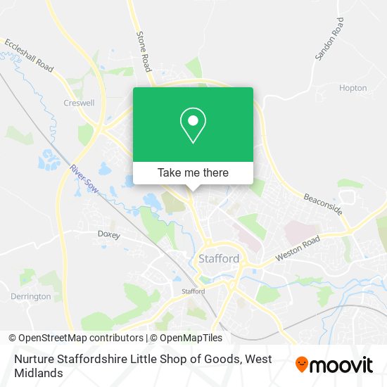 Nurture Staffordshire Little Shop of Goods map