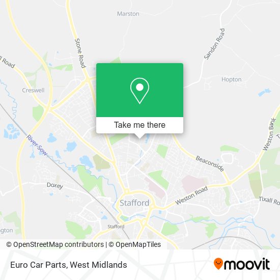 Euro Car Parts map