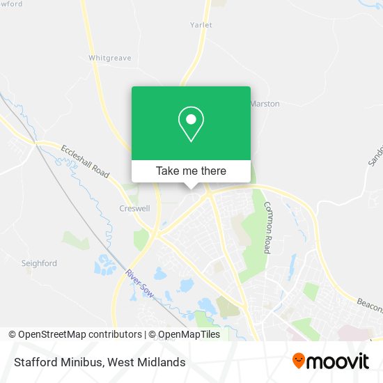 Stafford Minibus map