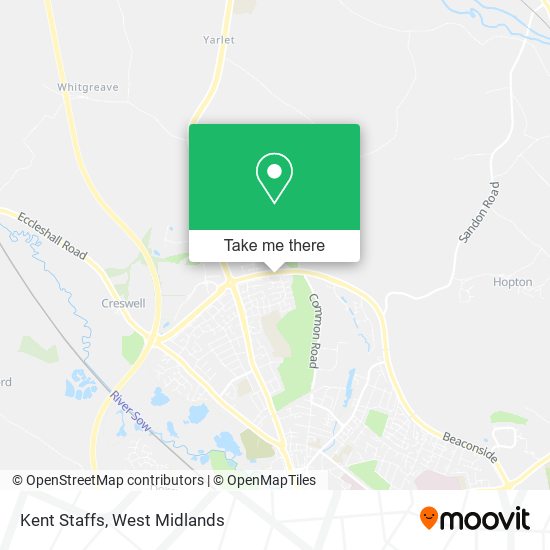 Kent Staffs map