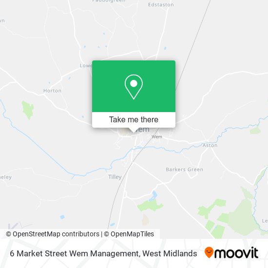 6 Market Street Wem Management map