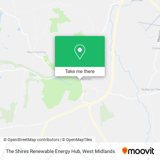 The Shires Renewable Energy Hub map
