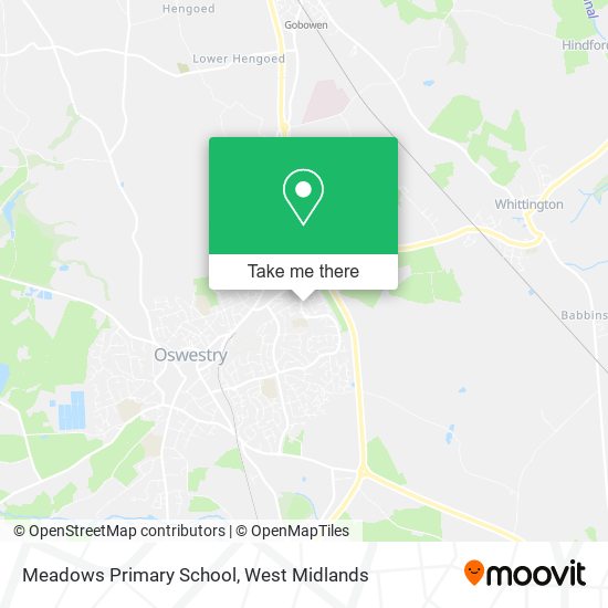 Meadows Primary School map