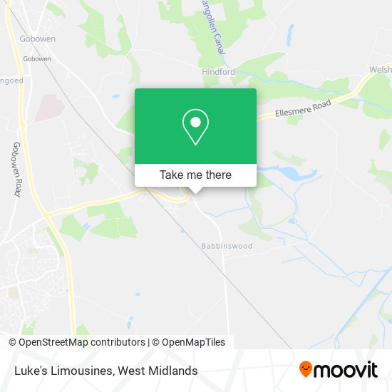 Luke's Limousines map