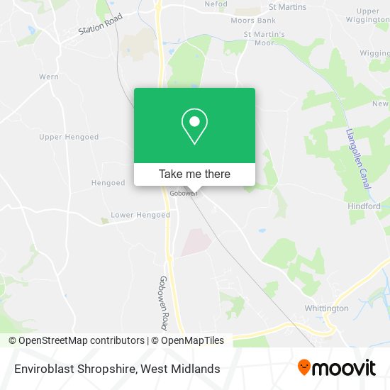 Enviroblast Shropshire map