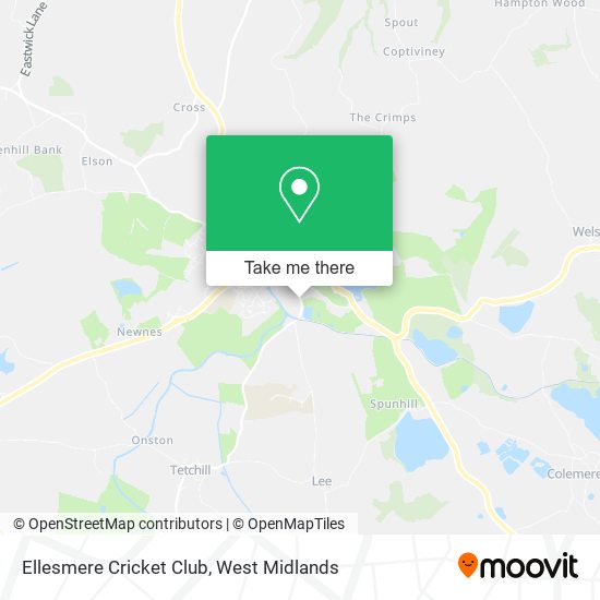 Ellesmere Cricket Club map