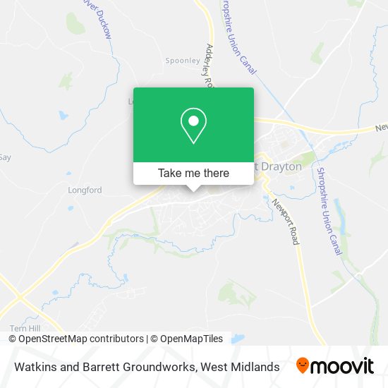 Watkins and Barrett Groundworks map