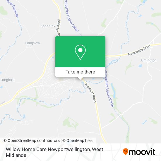 Willow Home Care Newportwellington map