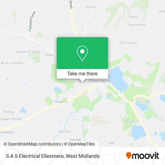 S A S Electrical Ellesmere map