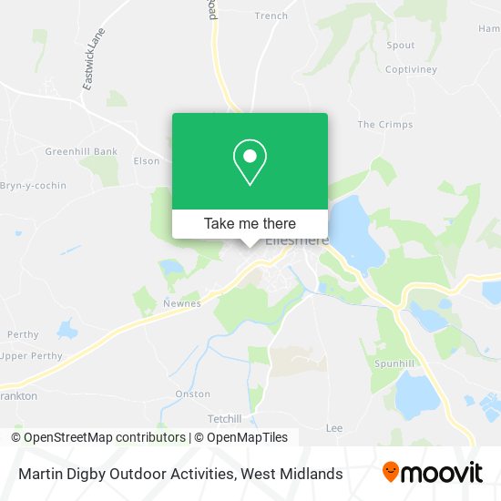 Martin Digby Outdoor Activities map