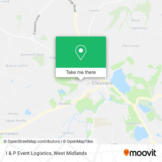 I & P Event Logistics map
