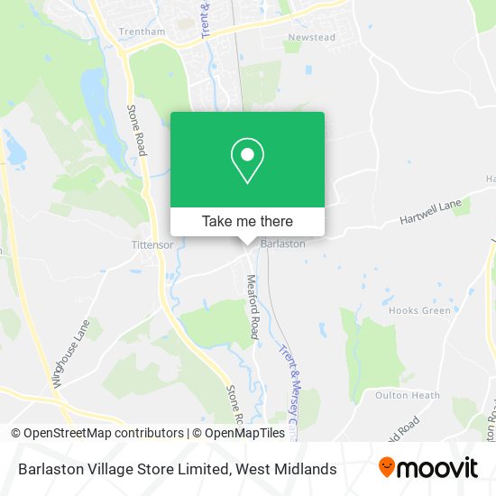 Barlaston Village Store Limited map