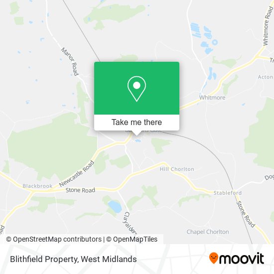 Blithfield Property map