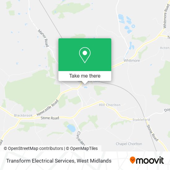 Transform Electrical Services map