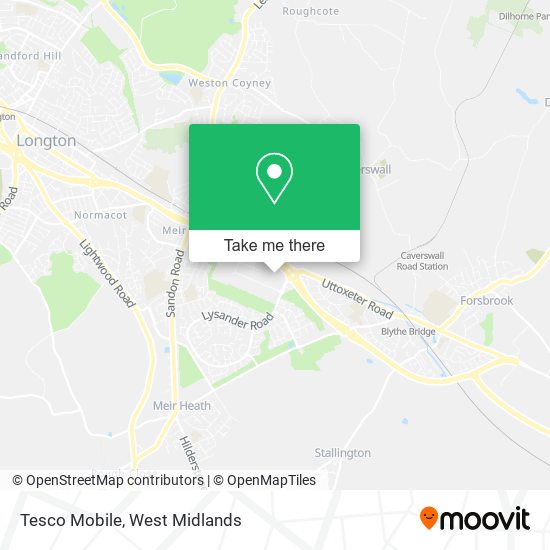 Tesco Mobile map