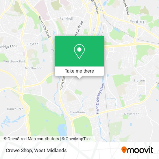 Crewe Shop map