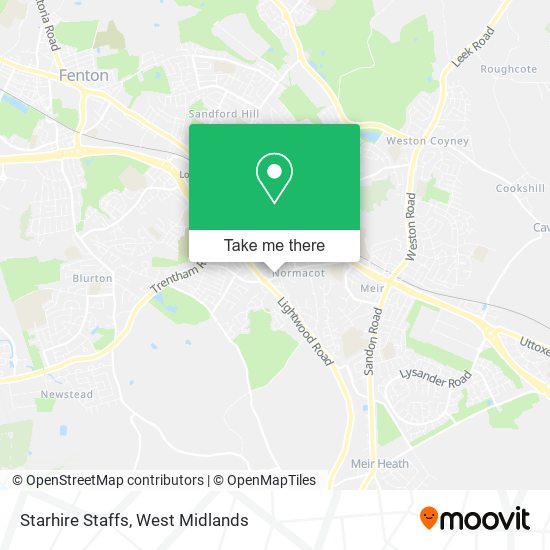 Starhire Staffs map