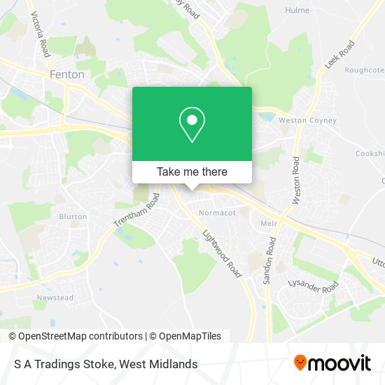 S A Tradings Stoke map