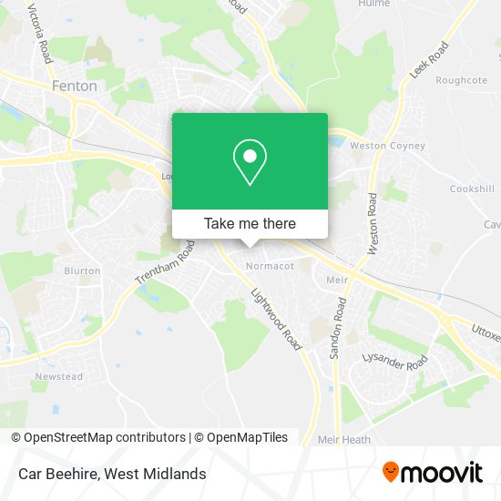 Car Beehire map