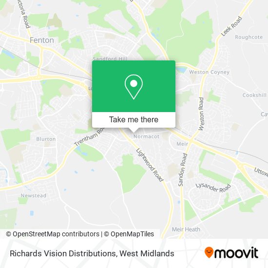 Richards Vision Distributions map