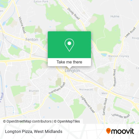 Longton Pizza map