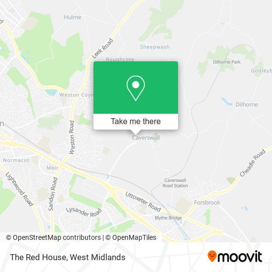 The Red House map