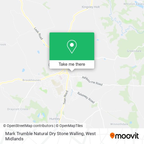 Mark Trumble Natural Dry Stone Walling map